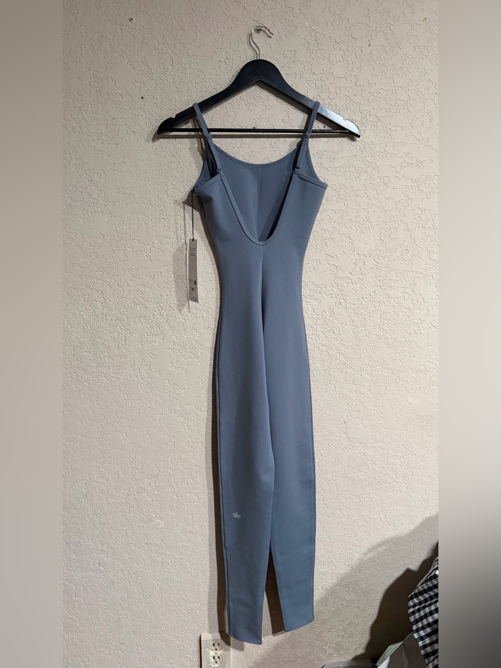 Alo Yoga | NWT! Airbrush One And Done Onsie In Steel Grey - Picture 5 of 5